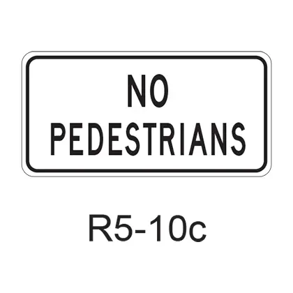No Pedestrians R5-10C 1