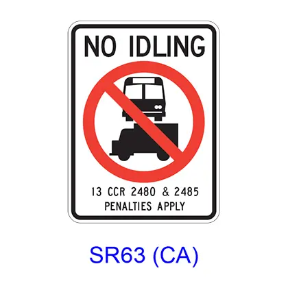 No Idling All Buses And Commercial Vehicles [Symbol] Sr63(Ca) 1