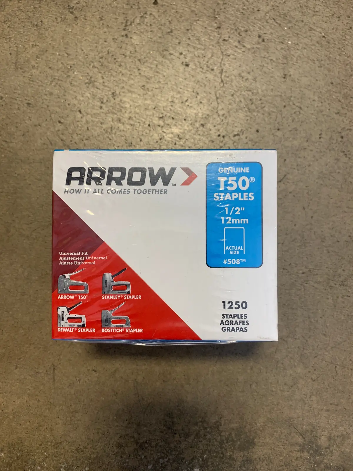 1/2" Staples 1250/Pk 1