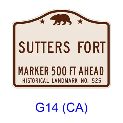 Advance Historical Landmark [Symbol] G14(Ca) 1