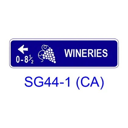 Tourist Oriented Directional [Symbol] Sg44-1(Ca) 1