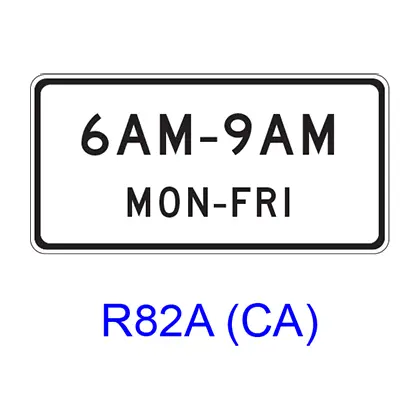 Specific Hours/Day [Plaque] R82a(Ca) 1