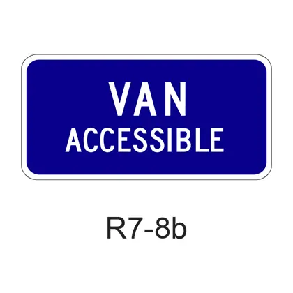 Van Accessible [Plaque] R7-8B 1