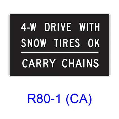 4-W Drive With Snow Tires Ok ? Carry Chains 1
