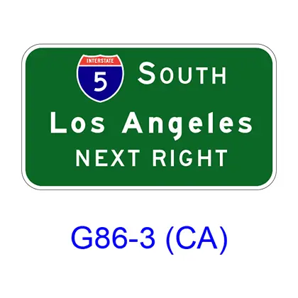 Supplemental Destination (Next Right(Left)) G86-3(Ca) 1