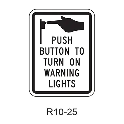 Push Button To Turn On Warning Lights [Symbol] R10-25 1