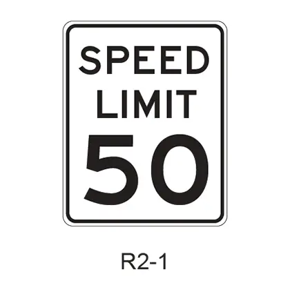 Speed Limit R2-1 1