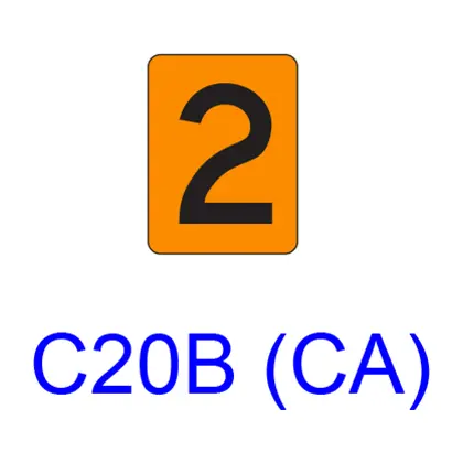 Numeral [Plaque] C20b(Ca) 1