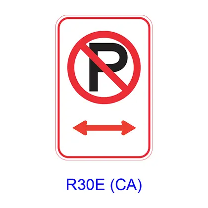 No Parking W/ Double Arrow R30e(Ca) 1