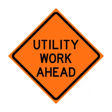 Utility Working Ahead W21-7 1