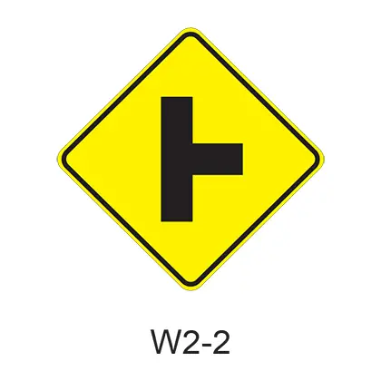 Intersection Warning W2-2 1