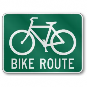 Bike Route 18X24 Hip 080 Grn/W 1