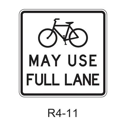 Bicycles May Use Full Lane [Symbol] 1
