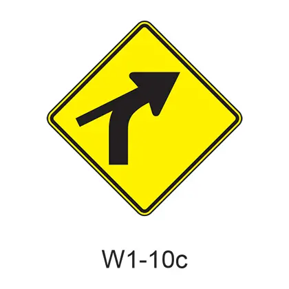 Combination Horiz Align/Intersection W1-10C 1