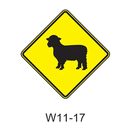 Large Animal - Sheep [Symbol] W11-17 1