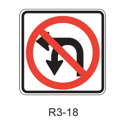 No U-Turn/No Left Turn [Symb] R3-18 1