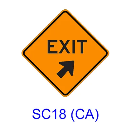 Exit With Arrow Sc18(Ca) 1