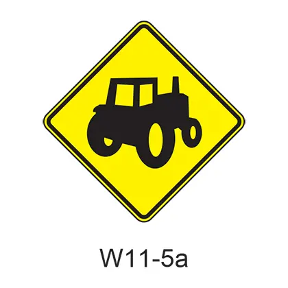 Vehicular Traffic Warning [Symbol] W11-5A 1