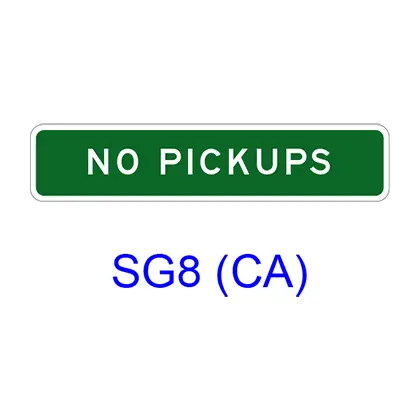 No Pickups Sg8(Ca) 1