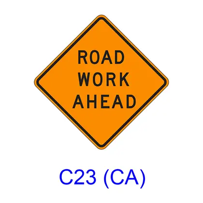 Road Work Ahead W20-1 1