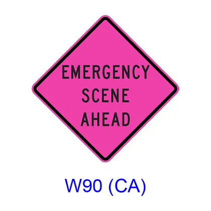 Emergency Scene Ahead W90(Ca) 1