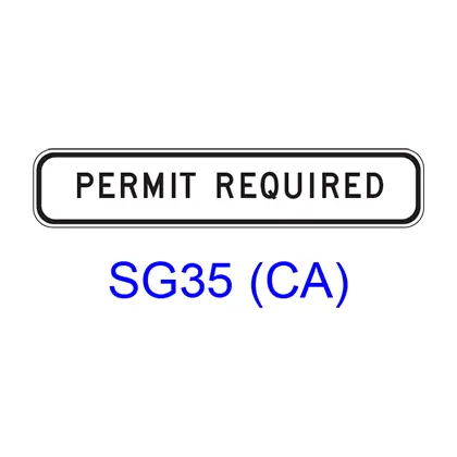 Permit Required Sg35(Ca) 1