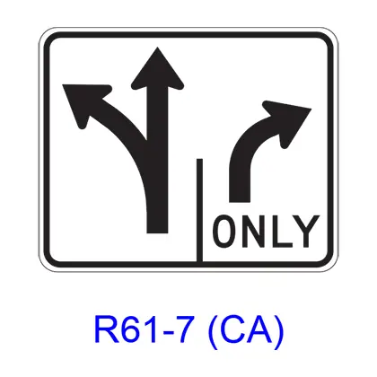 Intersection Lane Control R61-7(Ca) 1