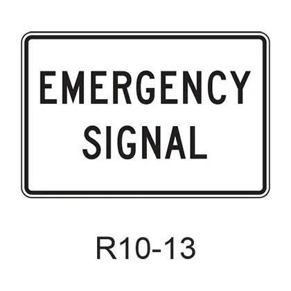 Emergency Signal R10-13 1