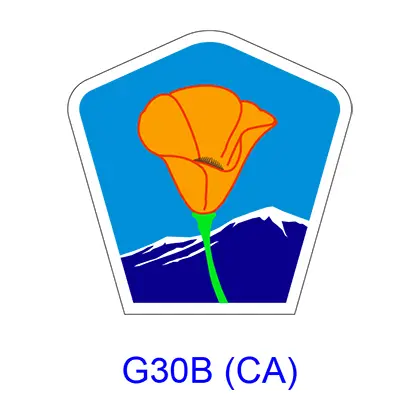 Scenic Route County Marker [Poppy Symbol] R57(Ca) 1