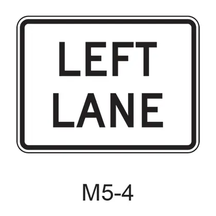 Left Lane Designation Aux M5-4 1
