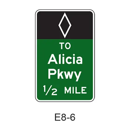 Preferential Lane Intermediate Egress Advance [Hov Symbol] E8-6 1