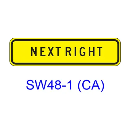 Next Right (Left) [Plaque] Sw48-1(Ca) 1