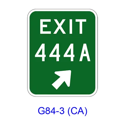 Exit Xxxx W/ Arrow G84-3(Ca) 1