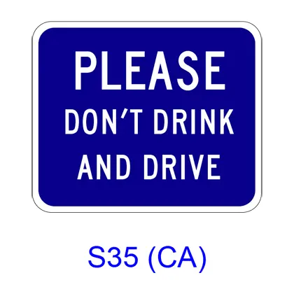 Please Don't Drink And Drive S35(Ca) 1