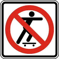 No Skateboarding [Symbol] Ps-098(Ca) 1