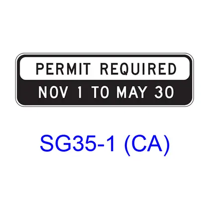 Permit Required ___ _ To ___ _ Sg35-1(Ca) 1