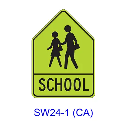 School Warning Assembly A [Symbol] Sw24-1(Ca) 1