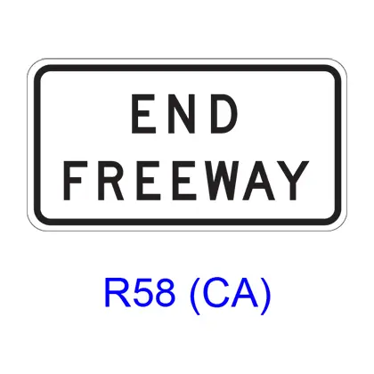 End Freeway R58(Ca) 1