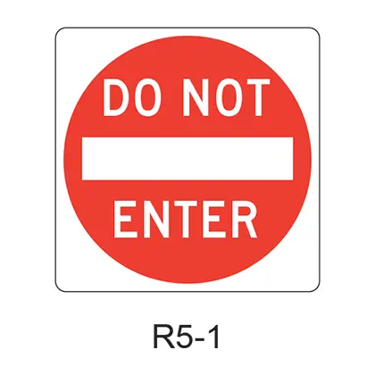 Do Not Enter R5-1 1