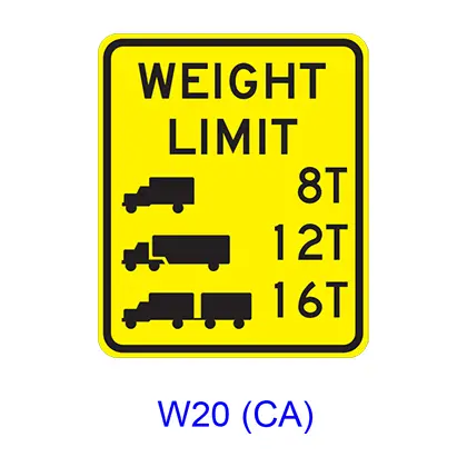 Weight Limit [Symbol] W20(Ca) 1