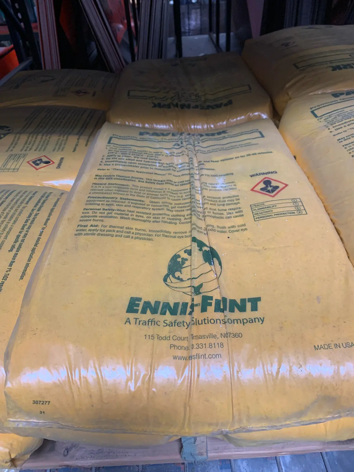 Yellow Thermo Caltrans Spray 1
