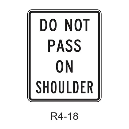 Do Not Pass On Shoulder R4-18 1