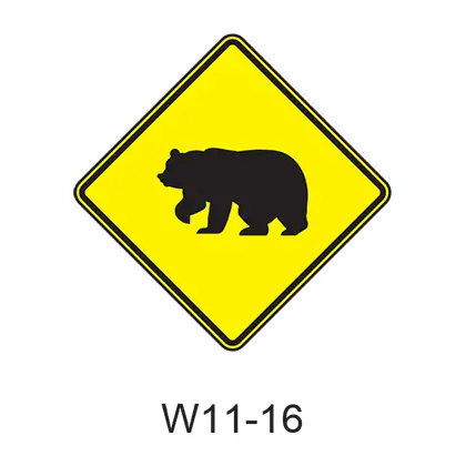 Large Animal - Bear [Symbol] W11-16 1