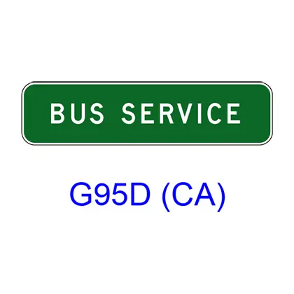 Bus Service [Plaque] G95d(Ca) 1