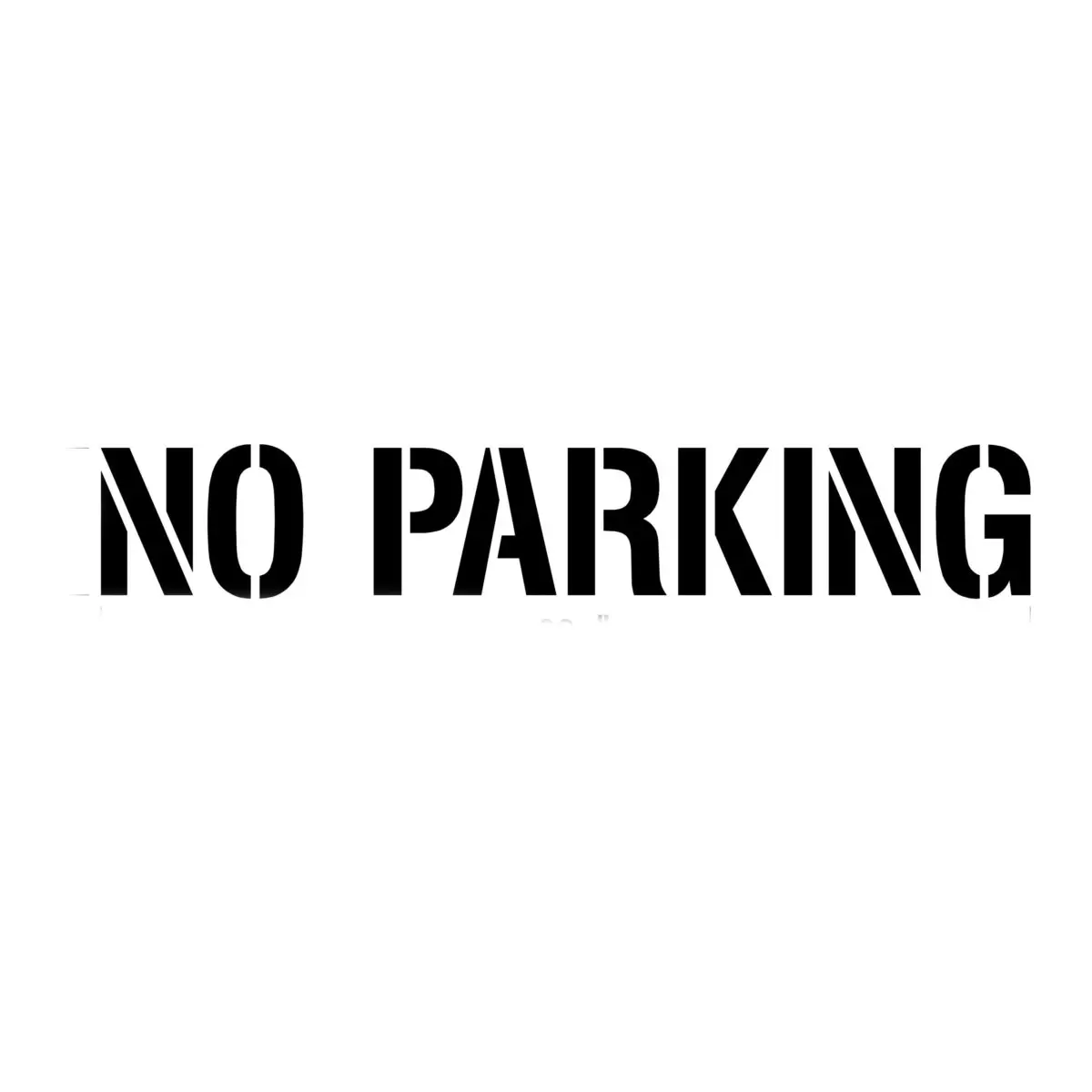 Stencil No Parking 12" Alum 1