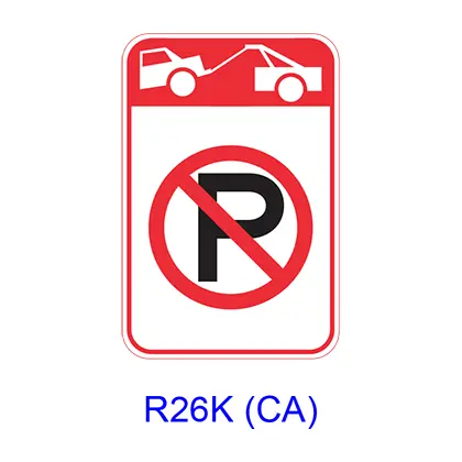 Tow-Away No Parking [Symbol] R26k(Ca) 1