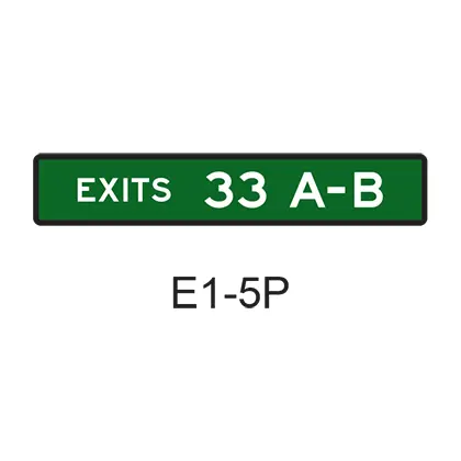 Exit Xx [Plaque] E1-5P 1