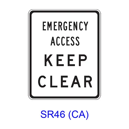 Emergency Access Keep Clear Sr46(Ca) 1