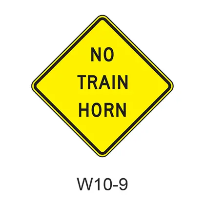 No Train Horn W10-9 1