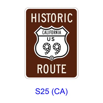 Historic Route 99 [Symbol] S25(Ca) 1